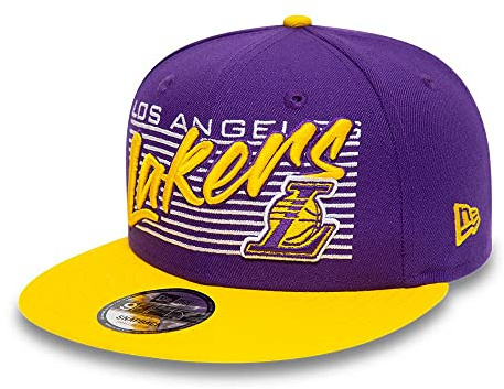 New Era 9Fifty NBA Properties Lakers KepsEra Herrar - flat brim hatt basebollkeps snapback cap Snapback, med skärm Vinter Höst Vår Sommar Sommar-Vinter - S/M (54-57 cm) lila