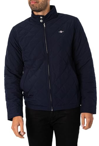 GANT Quilted Windcheater jacka för män, Kvällsblå, XXL