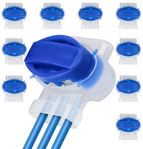 OFFCUP Morsetti per Cavi Cavo Connettore,10 pezzi Connettori Elettrici Impermeabili,Accessori per Tosaerba Sicuri per Cavi Elettrici Prolunga con Gel