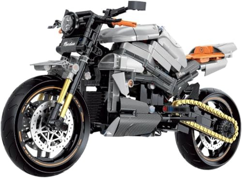 KeKeDuo Technik Motorrad Bausteine Supermotorrad, 642 Klemmbausteine Technik Rennen Superbike Modellbausatz Kompatibel mit Andere Marken