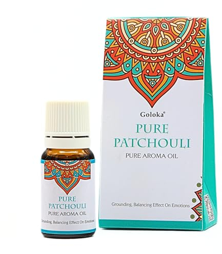 Goloka Duftöl - Naturdüfte für Aromatherapie, Raumduft, Diffusor, Duftlampe (Pures Patchouli)