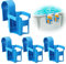 Keaistar 4 soportes para bebidas para piscina, accesorios para piscinas de plástico, soporte multifuncional, soporte para colgar para la mayoría de piscinas (azul)