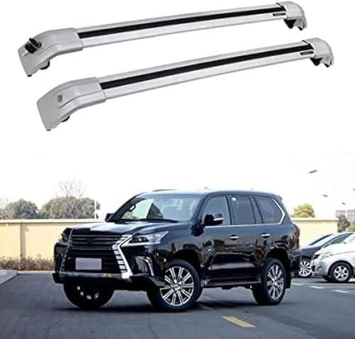 ZHAODG Barre Portapacchi per Auto, per Lexus LX LX570 SUV 2016 2017 2018 Barre PORTATUTTO, portabiciclette, Barre trasversali da Tetto,Bagagli Trasporto Rack, Auto Accessori