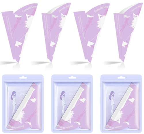 MIRKUZI Embudo para orinar para mujer, urinario de viaje, papel de pie para mujer, ayuda portátil para orinar para mujer para actividades al aire libre en coche y senderismo, 30 unidades