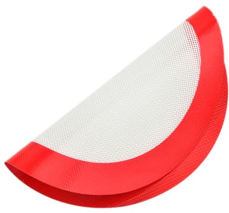 ABOOFAN Esterilla Para Hornear Fibra De Vidrio Antiadherente Fácil De Limpiar 1 Pc Barbacoa Redonda