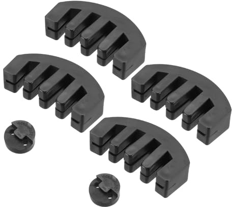 QUARKZMAN 6er Pack Gummi Schalldämpfer für 3/4 4/4 Violine Universal Geige | Schalldämpfer Claw und Round Tourte-Style Geigen Übungs Schalldämpfer, für Musikinstrumente