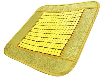Cabilock Bambus Sitzkissen für Auto Kühlende Sommerkühlmatte mit Rutschfestem Design Portable Bambus Autokühlmatte für Reisen und Autositzkomfort Zufällige Farbe