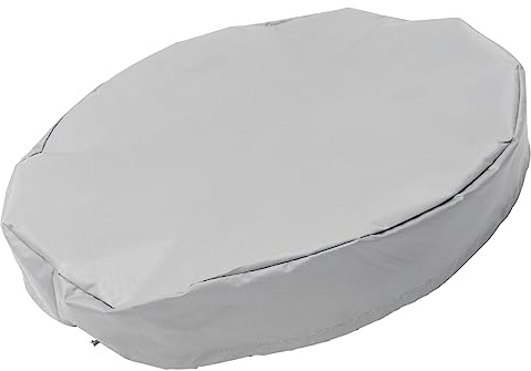 Garneck Protective Rain Barrel Cover Oxford Sealed Lid for Outdoor Bucket Trash Can Drawstring Closure