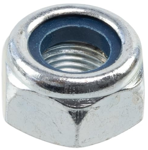 AERZETIX - Satz mit 20 Sicherungsmuttern M10x1mm Sechskant mit reduziertem Gewinde - aus verzinktem Stahl - Farbe Silber - Montagebefestigung für allgemeine Zwecke