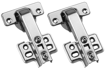 2 Stück 90-Grad-Pufferscharniere for hydraulische Falttüren von Küchenschränken mit großem Winkel, Möbelbeschläge(WHITE)