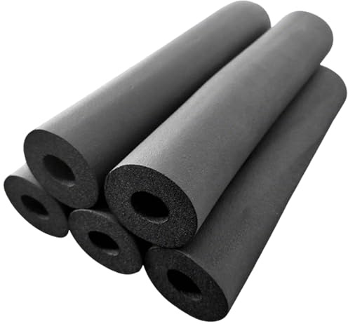 Isolation des tuyaux en caoutchouc,mousse souple,Isolation de tuyau,Tuyau D'isolation Antigel,Isolation Phonique et Thermique,5 bâtonnets par paquet, épaisseur 1 cm, longueur 1,7 m(1ID)