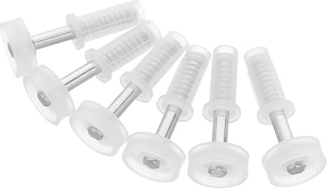 Alipis Lot de 6 Roulettes Supérieures Ressort 3/8 pour Portes Pliantes, Quincaillerie Robuste en Acier pour Placard et Garde-manger, Kit de Guidage Silencieux et Ajustable pour Portes