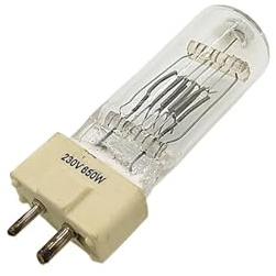FRL/CP89 GY9.5 230V 650W Quartz Halogen Bulb - Replacement Lamp for Stage Backlight, Studio & Film Lighting