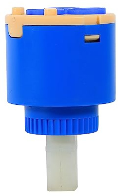 Keramik Scheibenpatrone, Akozon 35/40mm Keramikpatrone Wassermischbatterie Innensteuerventil PP Kunststoff Blau Praktisch(35mm)