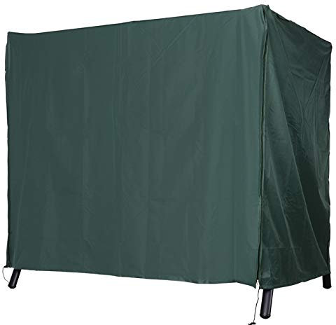 Outsunny Funda para Columpio de Jardín con Cremallera Cubierta Muebles para Exterior Ideal Columpios 177x114x152cm Verde Oscuro