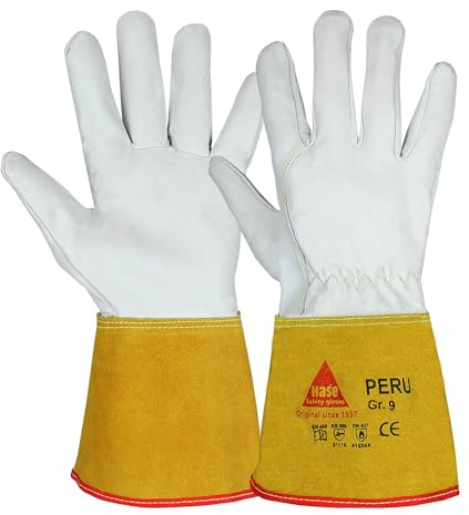 Hase 5-Fg.-Sicherheitshandschuhe PERU für Schweisser, Größe 12 10 Stk