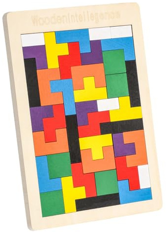 EACHHAHA Holzpuzzle Box Spielzeug, Montessori Spielzeug für Kinder, Holzpuzzle ab 4,Kreativ Lernspielzeug,Fördert räumliche Vorstellungskraft und logisches Denken, Lernendes Puzzle Spielzeug
