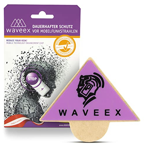 WAVEEX 4 STK. Schutzaufkleber gegen Strahlung – mit GUTACHTEN - für Handy, Smartphone, Tablet, Laptop, Babyphone, WLAN-Router sowie DECT-Telefon – Strahlenschutz Handy Aufkleber – leicht anzubringen