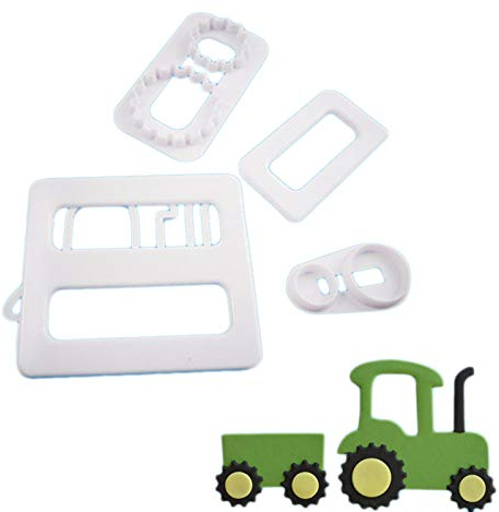 4 Pcs/Lot Tracteur Voiture en Forme De Biscuit Moules De Coupe Cookie Moule Outils Gâteau Décoration Bonbons Outils Sucre Impression Die Moule Outil