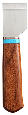 Scicalife Di Cuoio di Taglio Coltello con Manico In Legno Smussatura Coltello In Pelle Strumenti di Lavoro Artigianale In Pelle Lama di Taglio per Il FAI DA TE Leathercraft Marrone