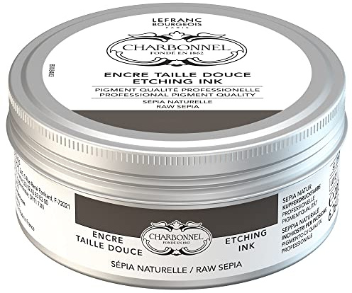 Lefranc Bourgeois Charbonnel Professional Etching Traditional Ink, 200 ml Raw Sepia