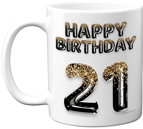 Happy Birthday Mug Present for 21 Year Old Son Brother Grandson Cousin
