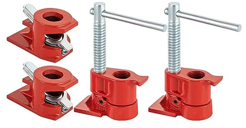 Lot de 2 colliers de serrage en bois pour tuyau noir 1/2