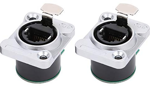 RJ45-Leiterplatten-Panel, Wasserdichte RJ45-Schnittstelle, Steckverbinder, 2 Stück Leiterplatten-Einbaubuchsen, ELRJWH5 Injektionsplatine, Feuerhemmend, Ethernet-Kabel der