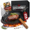 GUSSKÖNIG Gusseisenpfanne - 26cm, Eingebrannte Pfanne Gusseisen - ideale Gusseisenpfanne Induktion, Gusseisen Pfanne, Eisenpfanne, Cast Iron Pan, Gusspfanne, Steakpfanne, Gusseiserne Pfanne Grill