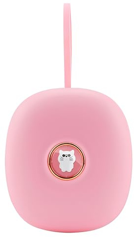 Lancoon Sveglia a vibrazione digitale, sotto il cuscino Display a LED Luce Flash Corda portatile, orologi Scuotiletto portatile doppio allarme Snooze Vibrazione regolabile dormiglioni pesanti(rosa)