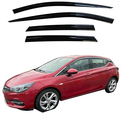 AUTO CLOVER Wind Deflectors Set for Vauxhall Opel Astra K 2015-2022 (4 pieces)