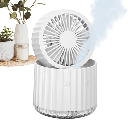 ventilador de mesa de pulverización, ventilador de pulverización de agua para mesa, ventilador de agua eléctrico USB para mesa, hogar, uso de viaje