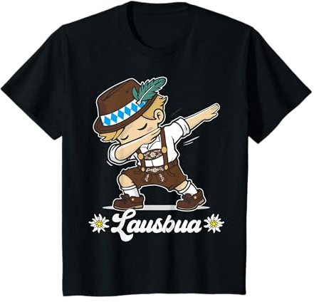 Lausbua Dabbing Bayerischer Junge Trachten Ersatz T-Shirt