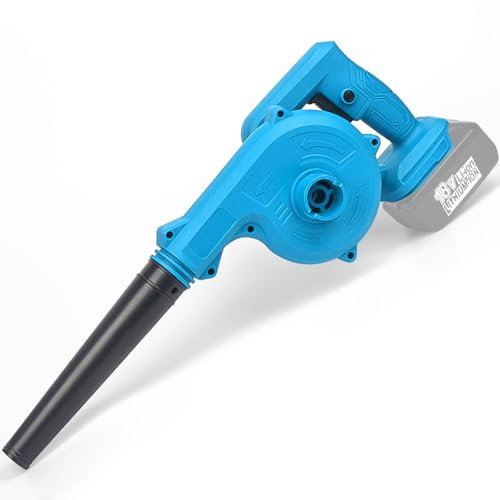 Cordless Air Leaf Blower for Makita 18V Battery, Electric Jobsite Air Blower Powerful for blowing leaves in gardens, cleaning cars and dusting corners (Tool Only,no Battery)