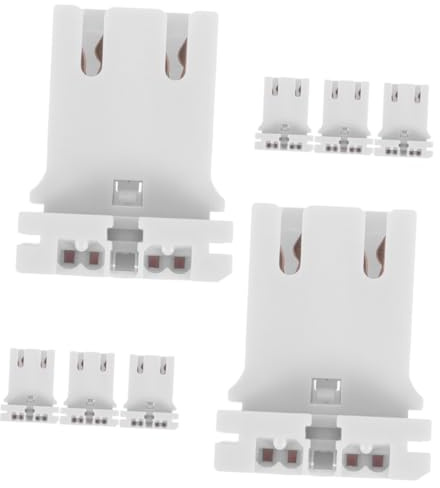FIXOSHEE 8pièces Douilles De Lampe Avec Led Socles Réutilisables Pour Éclairage Intérieur Et Extérieur Installation Facile Et