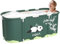 Sinbide Baignoire pliable pour adultes, 115 x 60 cm, installation facile, bac pliable écologique, idéal pour la détente domestique et spa, baignoire pliable pour adultes (vert)