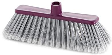 MAYA Escoba Multiusos Atomic. Propiedad Antigolpes Gracias al Taco de Goma. para Todo Tipo de Superficies. Disponible en Color Burdeos.