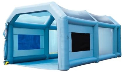 CQJJXKYC Tendone Garage Cabina di verniciatura Gonfiabile con soffiatori Cabina di verniciatura Gonfiabile Cabina di verniciatura Potente Tenda per verniciatura Auto Tettoie per Auto(7x4x2.75m 39kg)