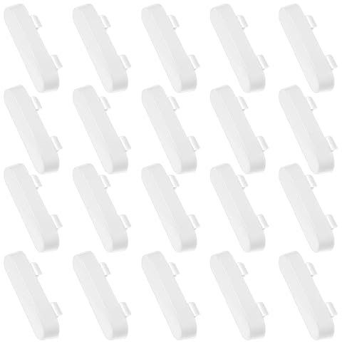 20 Pcs Weep Hole Covers, White Plastic Window Drainage Cover Caps, White ABS Bright Weep Hole Drainage Covers Double Glazing, Window Drain Caps Replacement, for UPVC Windows, Windows Vents Sill.