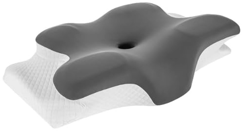 Cnwinu Coussin de nuque, en mousse à mémoire de forme, coussin orthopédique pour les douleurs cervicales, pour les côtés, le dos, les dormeurs sur le ventre, 60 x 40 x 12 cm