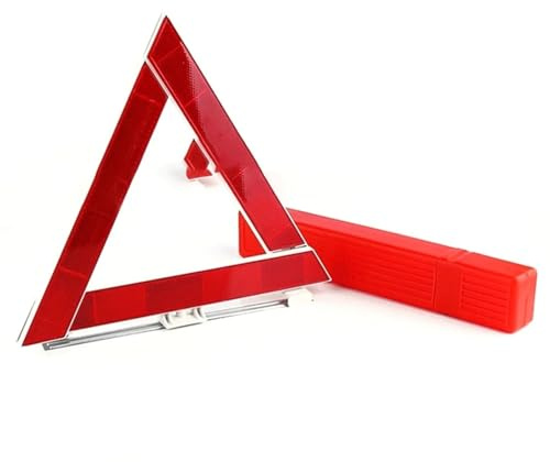 WLIHDB Triangle De PréSignalisation Lot de 3 trépieds d'avertissement sécurité for Voiture, Pliables et réfléchissants, Triangles d'urgence en Cas Panne pour Voitures,Camions
