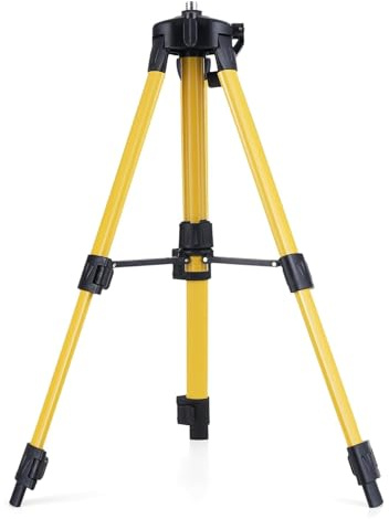 100CM Laser Level Tripod,Steel 5/8 Adjustable Portable1M Tripod Stand for Self-Leveling Laser Level,for 1/4 Thread(Not Included),for 2/3/5/8/12/16 Line Lasers