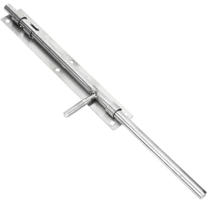 Extra Strength Garage Door Locking Systems Strong Steel Bolt with Weatherproof Finish Commercial Metal Latches Not Heavy Duty