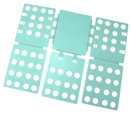 T-Shirt Folder Board for Adults, Shirt Folding Plate with Fast & Convenient Design, Foldable Clothes Organizer for Home Storage, (Cyan)