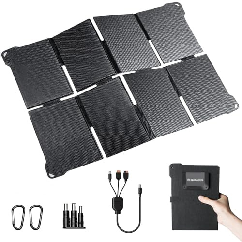 Panneau Solaire Pliable 45W HPBC, USB-C PD30W USB-A QC3.0 DC 0.7kg Camping | HPBC 25.4% Efficacité, Portable 0.7kg ETFE IP68, 3 sorties: USB-C PD30W, USB-A QC3.0 24W, DC 18V/2.5A. Camping Randonnée