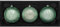 WeRChristmas Árbol de Navidad Tradicional de Cristal, 11 cm, Color Verde Menta