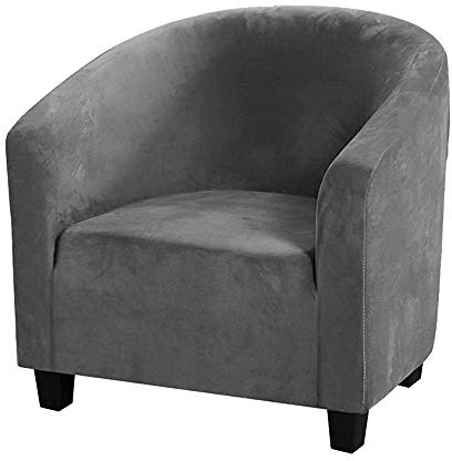 jianyana Sessel Überzug Elastisch Clubsessel Waschbare Stretch Sofabezug Badewanne Stuhlbezug Sessel Husse für Cafe Club Loungesessel Stuhl Sessel