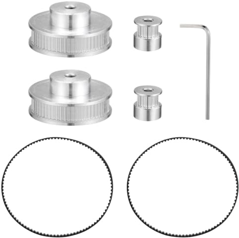 ULTECHNOVO 2GT Timing Belt Pulley 20 Teeth 20mm Bore Aluminum Synchronrad – Frictionless Transmission Reduced Noise & Vibration – for 3D Printer CNC Mechanical Drive System CNC Mill Gear Shaper