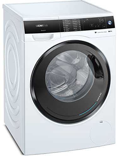 Siemens WD14U513 Waschtrockner iQ700, Frontlader mit 10/6kg Fassungsvermögen, 1400 UpM, HomeConnect, smartFinish, autoDry, speedPack XL, Weiß, 60cm