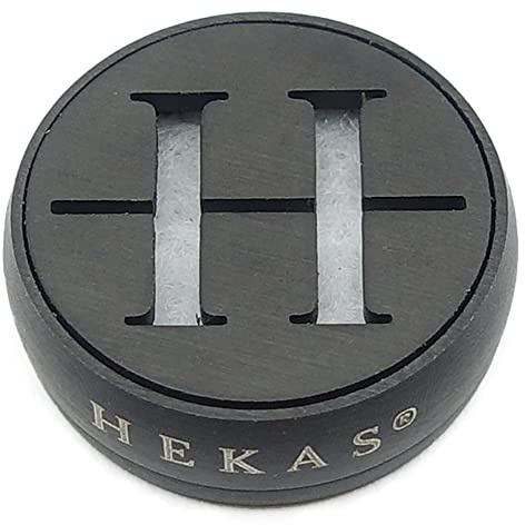 HEKAS Magnetic Aromatherapy Diffuser Clip, Essential Oil Mask Scent Clip, Mini Diffuser for Face Masks & Clothing, Lasting Fragrance, Reusable, Black